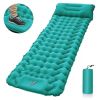 Outdoor Camping Sleeping Pad Inflatable Mattress With Pillows Ultralight Air Mat Built-in Inflator Pump For Travel Hiking