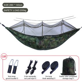 Sleeping hammock Outdoor Parachute Camping Hanging Sleeping Bed Swing Portable Double Chair wholesale (Color: Upgrade camouflage)