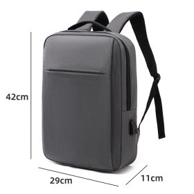 Men 15.6 Inch Laptop Backpacks Business Travel Waterproof Shoulder Bag For Teenager Light Large Capacity School Backpack (Color: T9029 Grey)