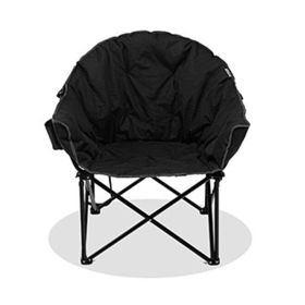 Multiple Applicable Places Portable Outdoor Camping Chair (Color: black)