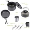 2-3 People Outdoor Teapot Set Pot Combination Camping Folding Pot Cookware Set